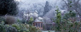 Cotford Hotel gardens in Winter
